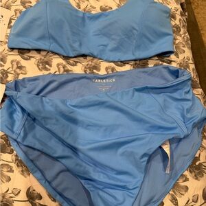 Fabletics Light Blue Swimwear Set